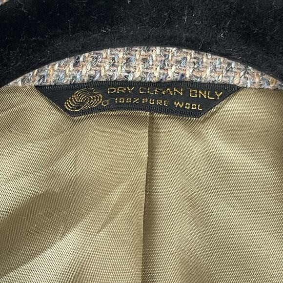 Vintage Culwell & Son Wool Tweed Blazer Sport Coat Mens 42R Beige 2 Button 80s - Picture 8 of 16